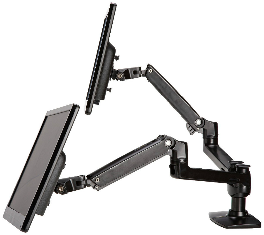 best flexible multimonitor mount amazon basics dual monitor arm