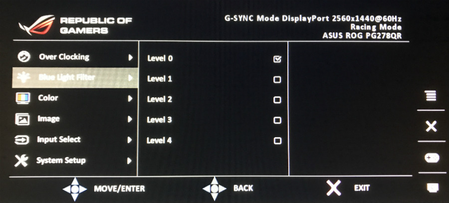 best color monitor calibration asus pg278qr