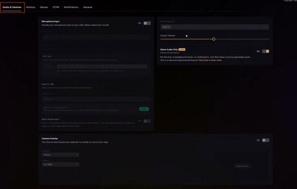 customize audio and devices settings