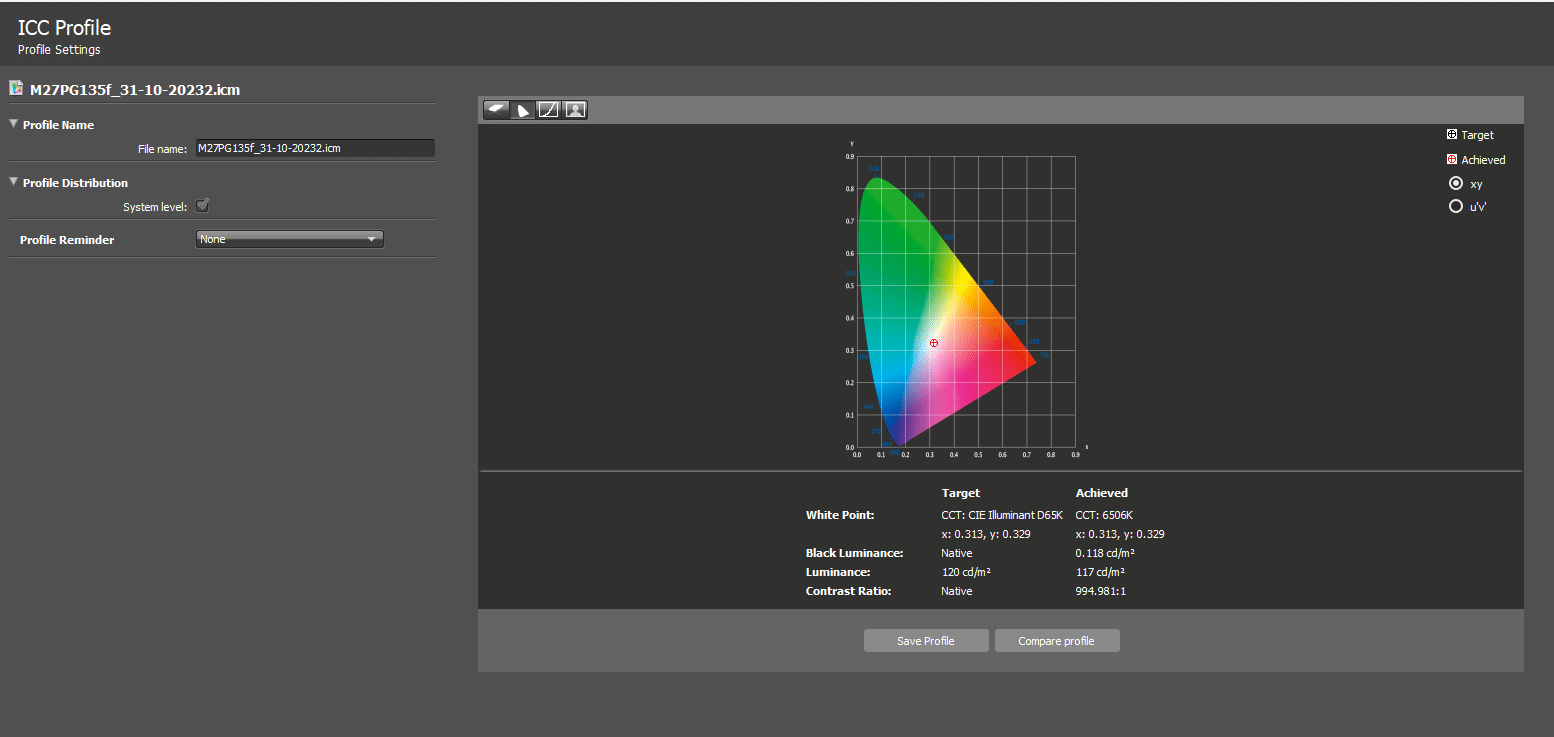 is the RCA Evolution M27PG135F great for dark games
