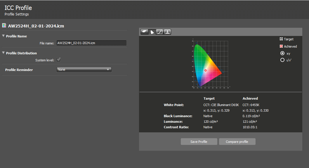 best colorimeter for Alienware AW2524H